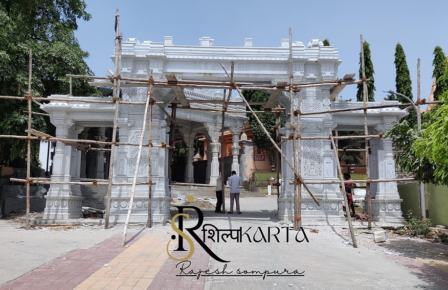 Intricate temple stone work
