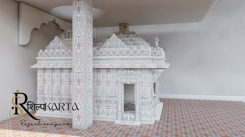 Temple facade design